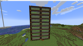 Minecraft Sugarcane farm (Automatic and expandable)  Schematic (litematic)